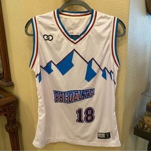 NWT~Wooter Apparel Men’s White Phi Delts Wa Alpha 18 Jersey Size Small